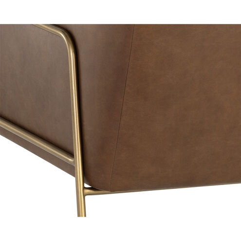 Cybil Vintage Caramel Leather Lounge Chair